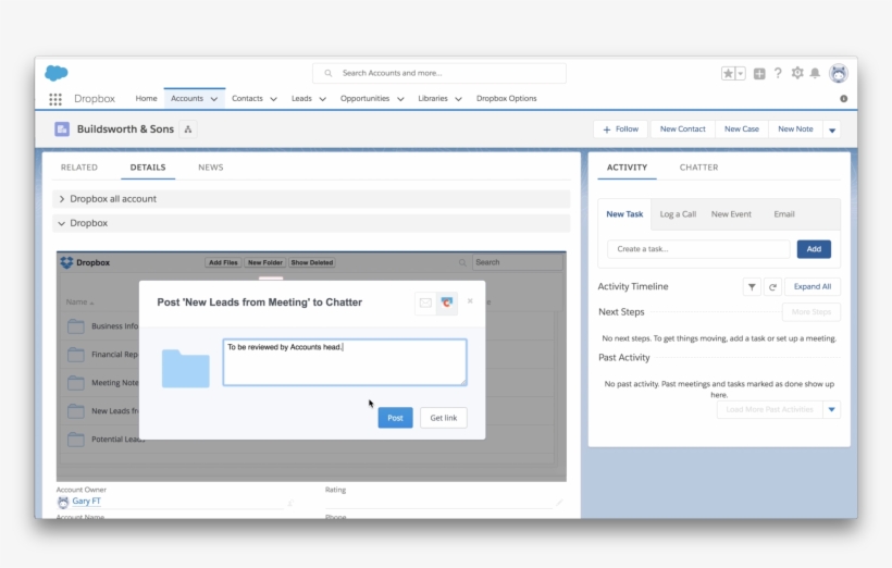 Access Dropbox From Chatter As Well - Dropbox, transparent png download
