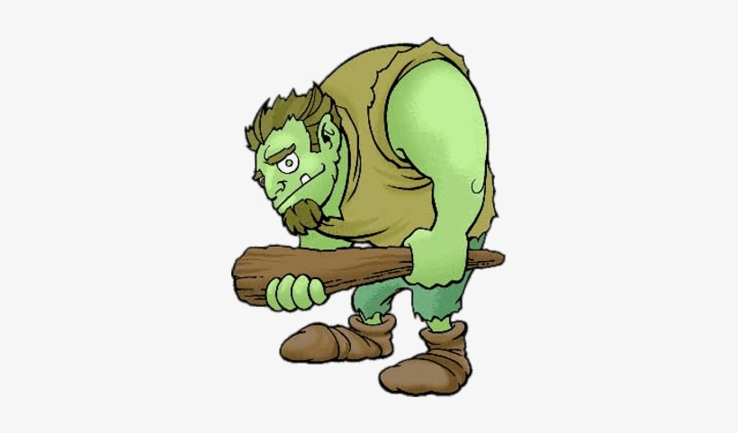 Ogre With Club - Ogre Clipart, transparent png download