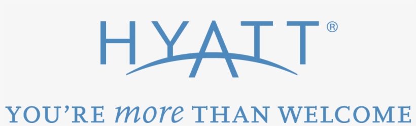 Blue Hyatt Logo With You're More Than Welcome Transparent - Hyatt, transparent png download