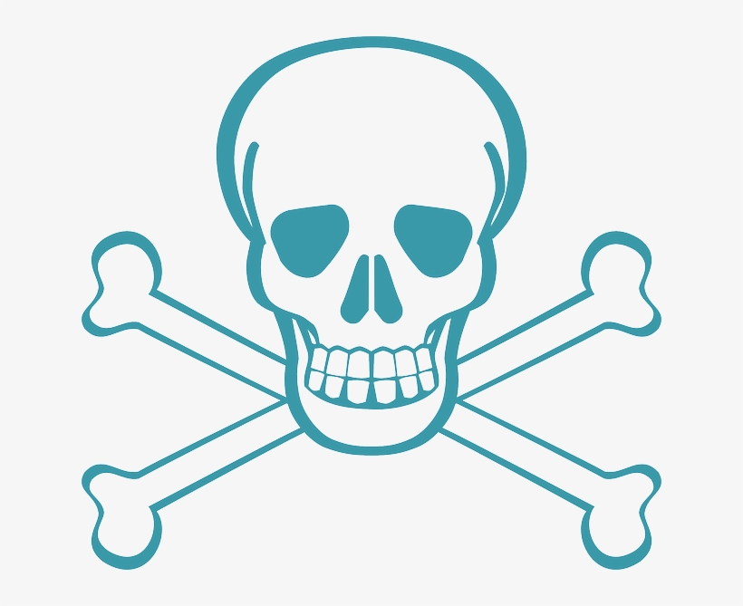 Death's Head, Skull, Skull And Crossbones, Crossbones - Danger Clip Art, transparent png download