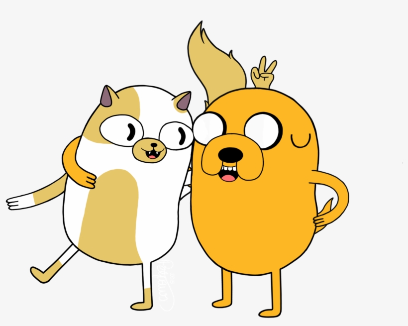 Jake The Dog Drawing Jake Cake Food - Jake And Cake Png, transparent png download