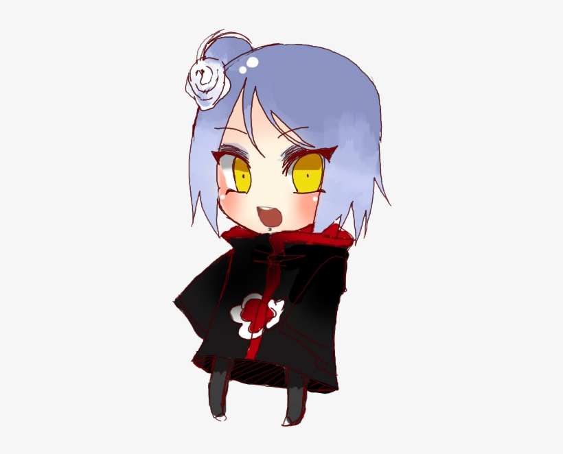 Png - Konan Akatsuki Chibi, transparent png download