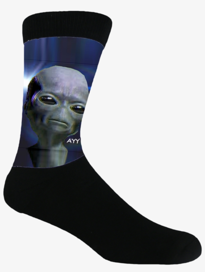 Ayy Lmao - Sock, transparent png download