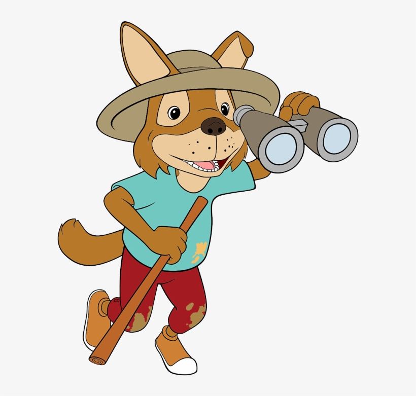 Jake Looking Through Binoculars - Babar And The Adventures Of Badou Png, transparent png download