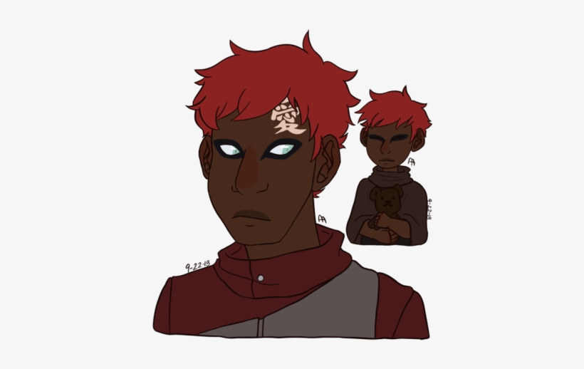 I Drew Gaara And A Baby Gaara Because I Think He's - Teddy Bear, transparent png download