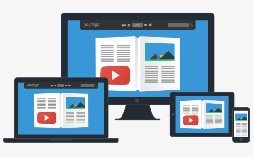 Read On Mobile Devices - Flip Book Online Portfolio, transparent png download