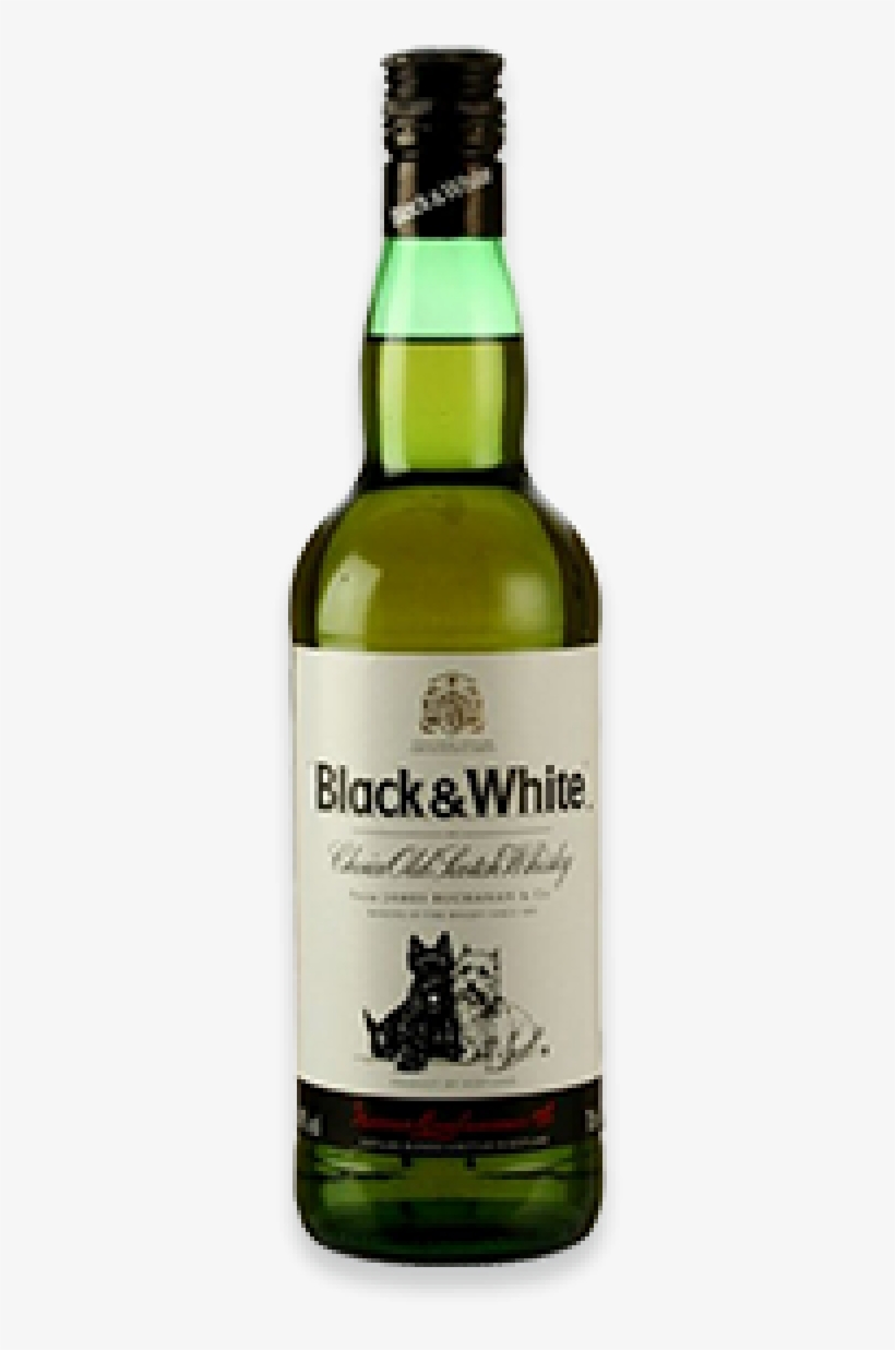 More Views - Black & White Scotch Whisky 1l, transparent png download