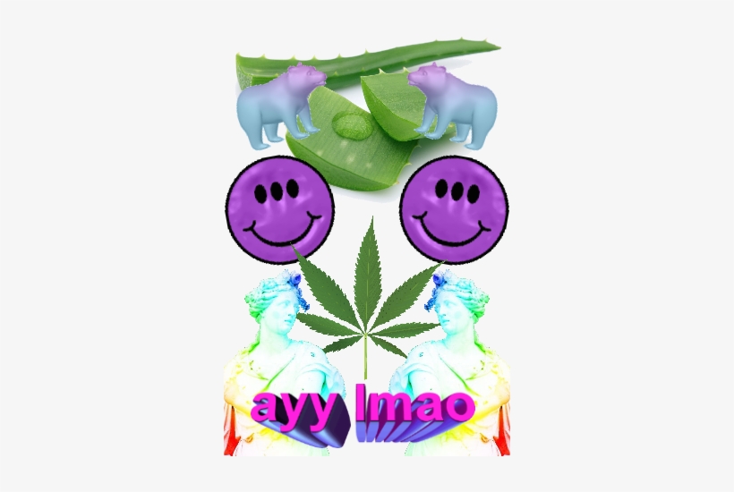 Ayy Lmao - Cannabis Leaf, transparent png download