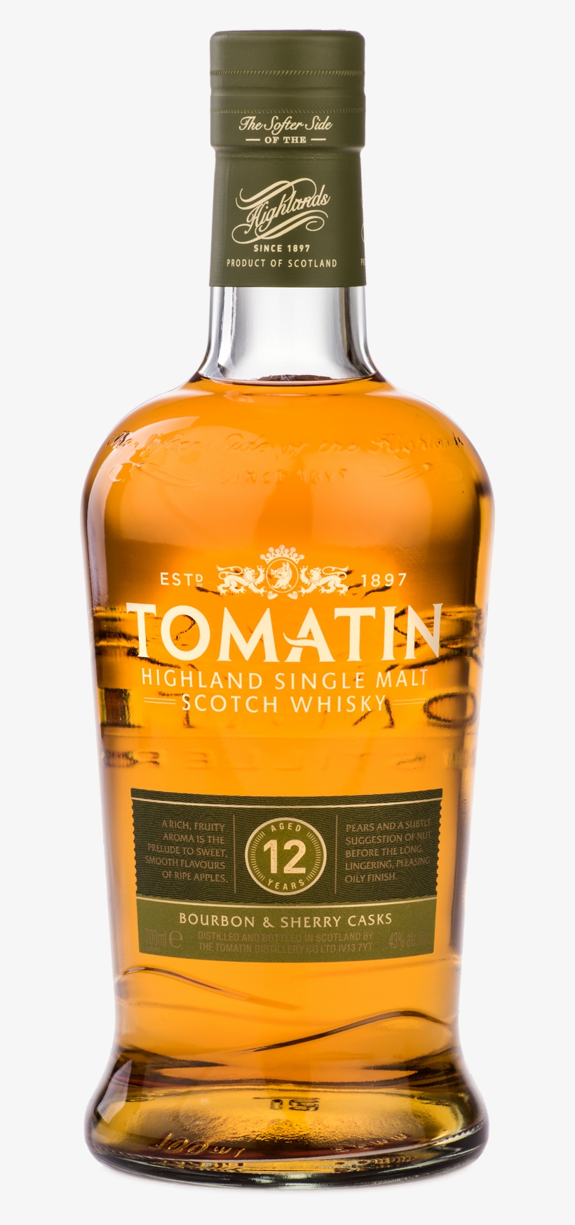 Matured In A Combination Of Bourbon Barrels And Sherry - Tomatin 18 Years Old, transparent png download