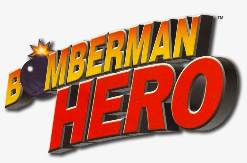 Bomberman Hero Logo - Bomberman Hero Nintendo 64 N64, transparent png download
