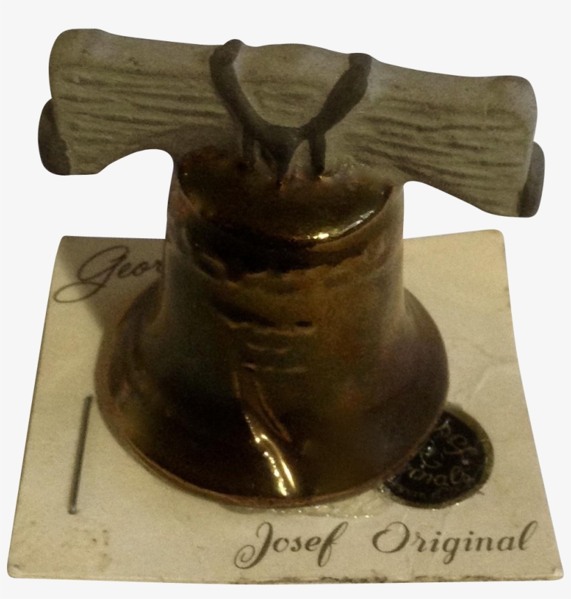 Vintage Rare Josef Originals Miniature Liberty Bell - Antique, transparent png download