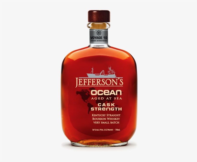 It Crossed The Equator 4 Times, Stopped At Over 5 Different - Jefferson's Ocean Cask Strength Bourbon 750ml, transparent png download