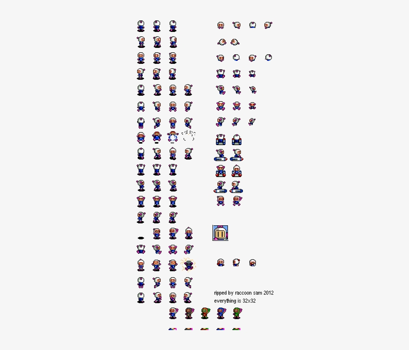 Bomberman - Bomberman Sprites, transparent png download