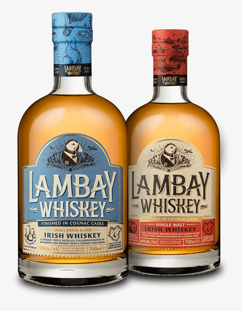 Lambay Whiskey Bottles - Lambay Whiskey, transparent png download