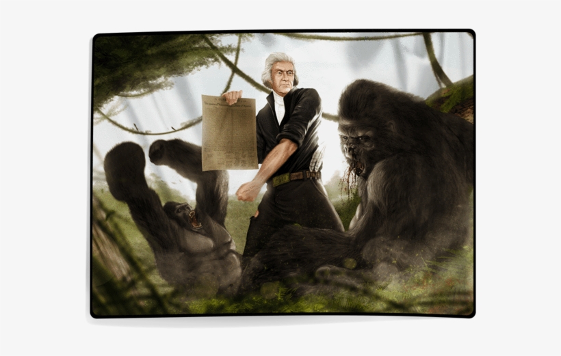 Thomas Jefferson Vs Gorilla, transparent png download