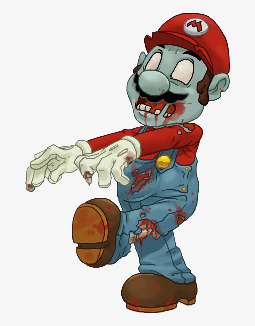 Cartoon Zombie Transparent Images - Zombie Mario, transparent png download