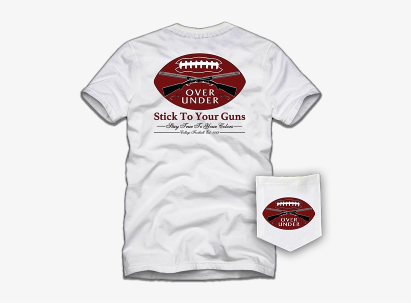 S/s "stick To Your Guns" Usc White T - Label, transparent png download