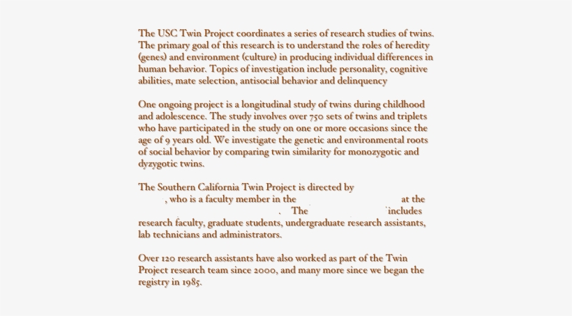 The Usc Twin Project Coordinates A Series Of Research - Day Of Silence Speaking Cards, transparent png download