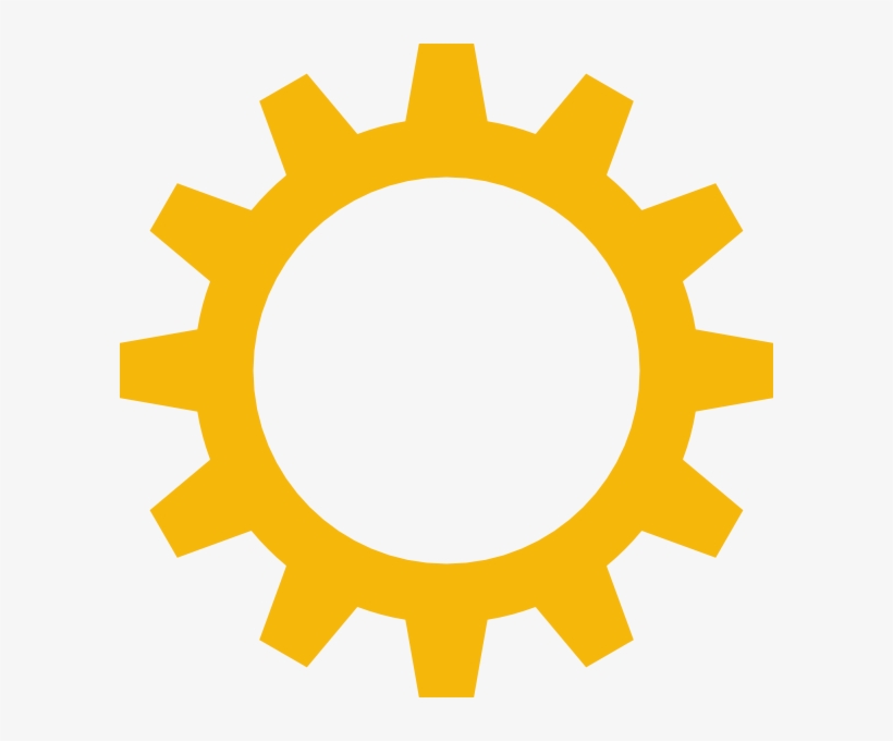 Image Library Library Cogwheel Clip Art At Clker Com - Orange Gear Png, transparent png download