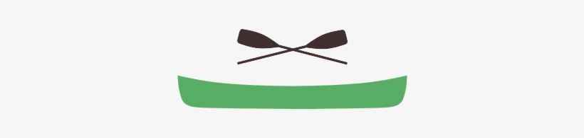 Canoe Paddle Clipart Silhouette - Canoe Silhouette Png, transparent png download