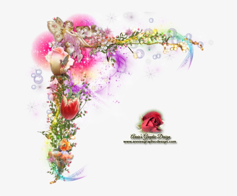 Pretty Fairy Corner Graphic For Designers/bloggers - Design, transparent png download