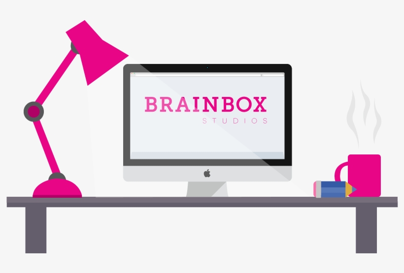 Brainbox Studios Is A Design Agency - Graphic Designer Desk Png, transparent png download