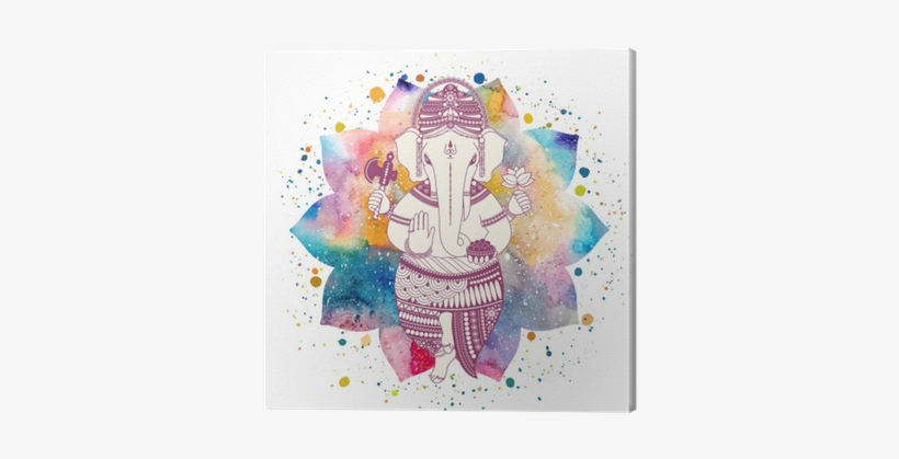 Ganesha, Or Ganapati, Indian Deity In The Hindu - Ganesh Watercolour, transparent png download