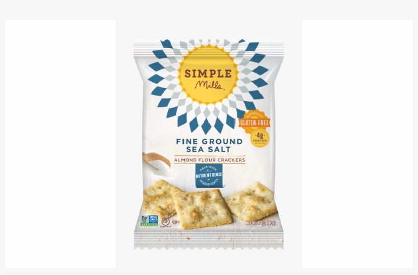 Simple Mills Almond Flour Crackers Single-serve Packs - Simple Mills Almond Flour Crackers Gluten Free Fine, transparent png download