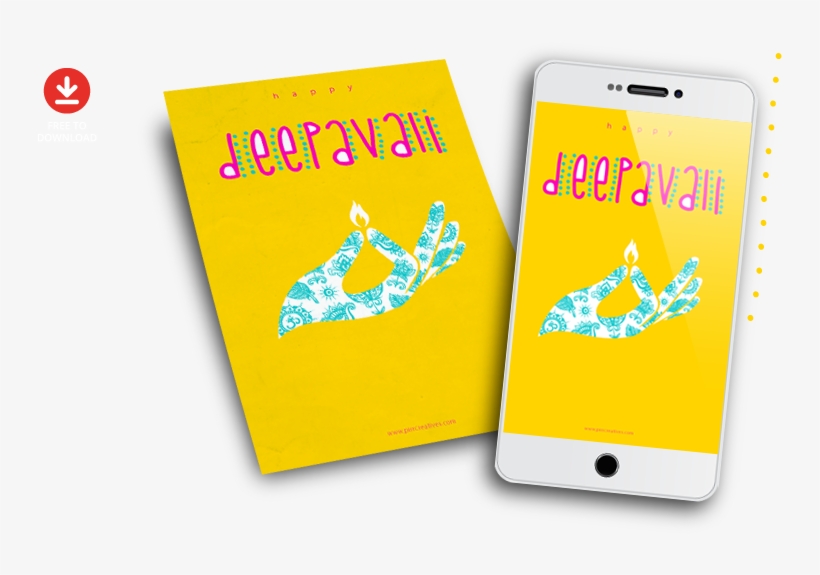 Free Deepavali Greeting Card Design - Diwali, transparent png download