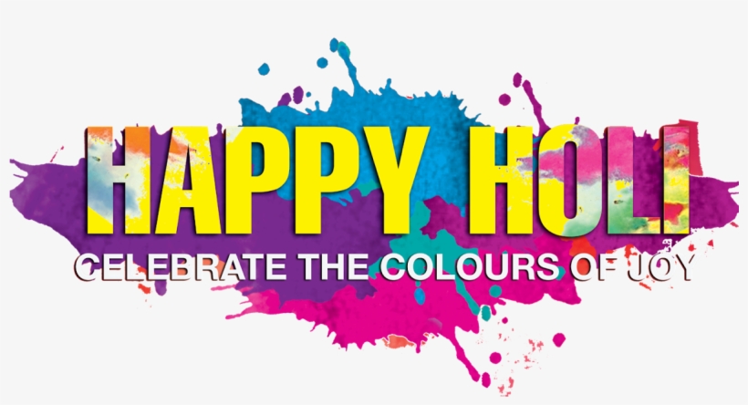Happy Holi Text Png, transparent png download