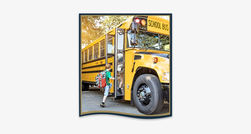 Bus Routes - Getting On The School Bus, transparent png download