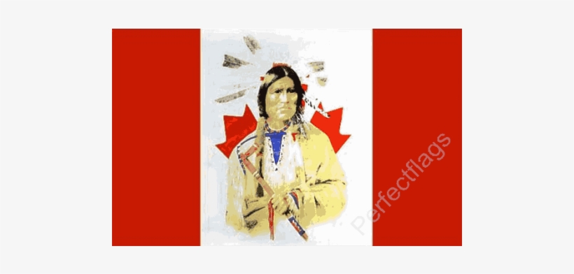 Canada Indian Flag - Canadian Flag With Native, transparent png download