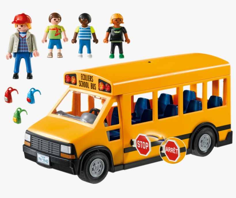 Playmobil 5680-usa - Playmobil School Bus 5940, transparent png download