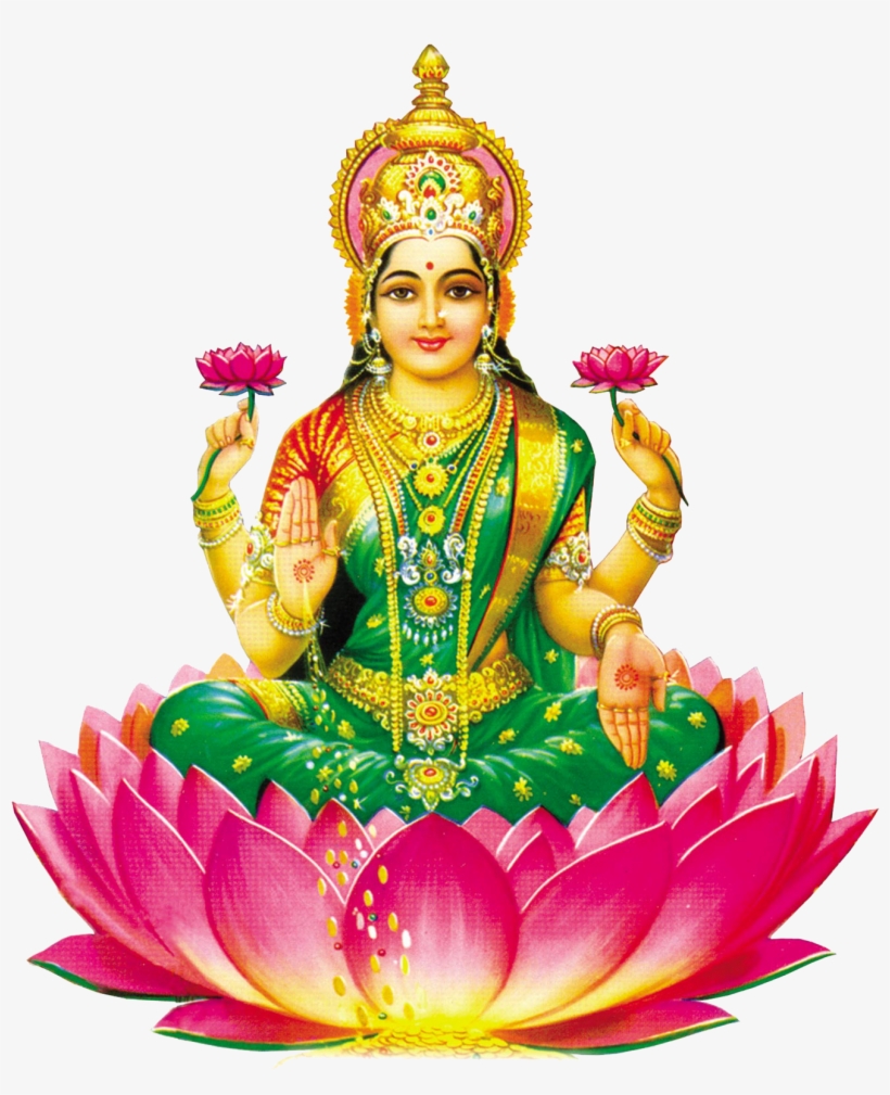 Hindu God Png Clipart Library Download - Laxmi Mata Png, transparent png download