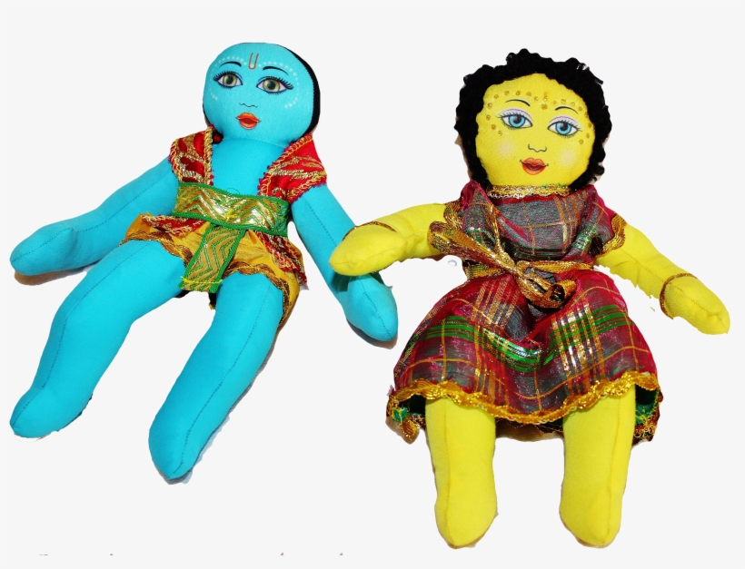 One Piece Small Radha Krsna Doll Krishna Radharani - Krishna Radha Or Baby, transparent png download