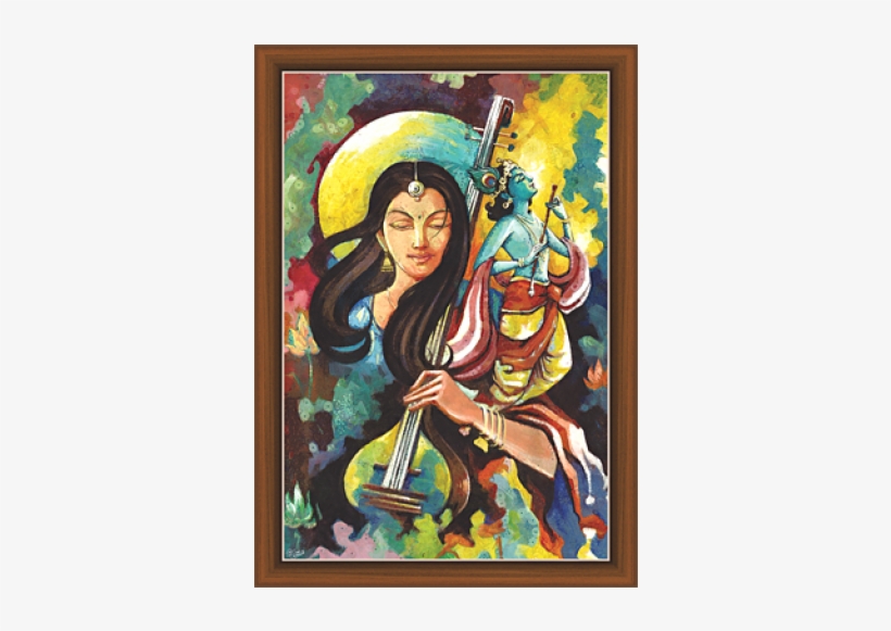 Graphic Library Library Mira Paintings Rk Art Pinterest - Krishna, transparent png download