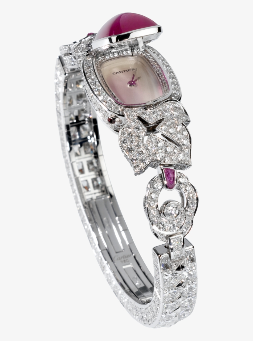 High Jewellery Watchsmall Model, Rhodium-finish 18k - Watch, transparent png download