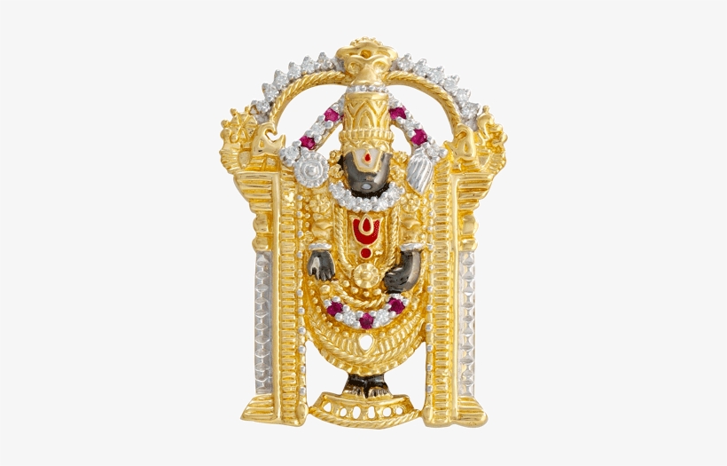 Stone Studded Balaji Borchie - Sri Balaji, transparent png download