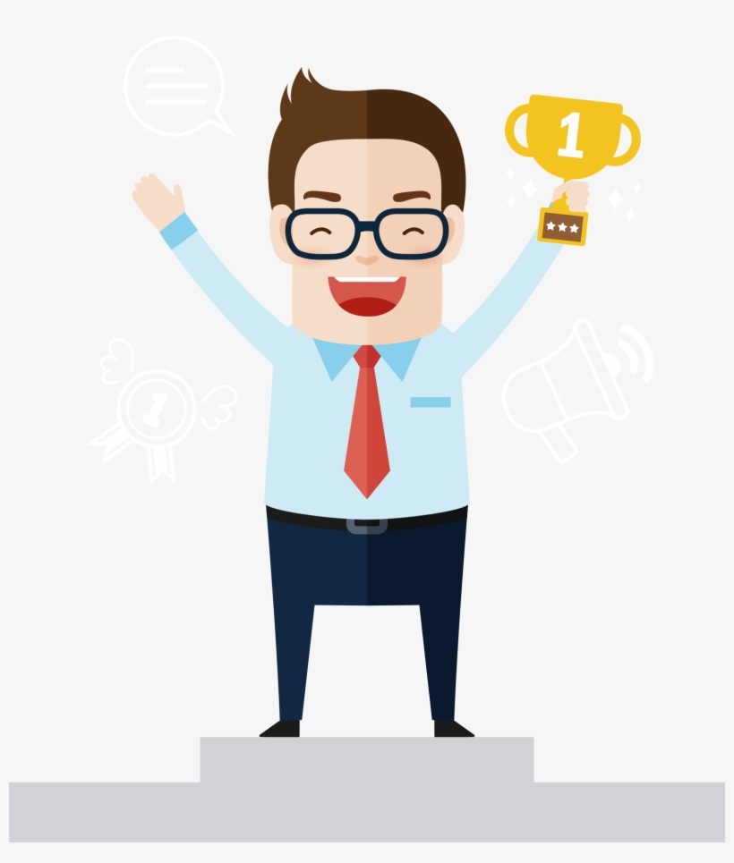 Web Design Clip Art Business Transprent Png - Successful Man Clip Art, transparent png download