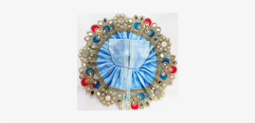 Sky & Pink Colour Heavy Lace Ladoo Gopal Poshak / Dress - Gopal, transparent png download