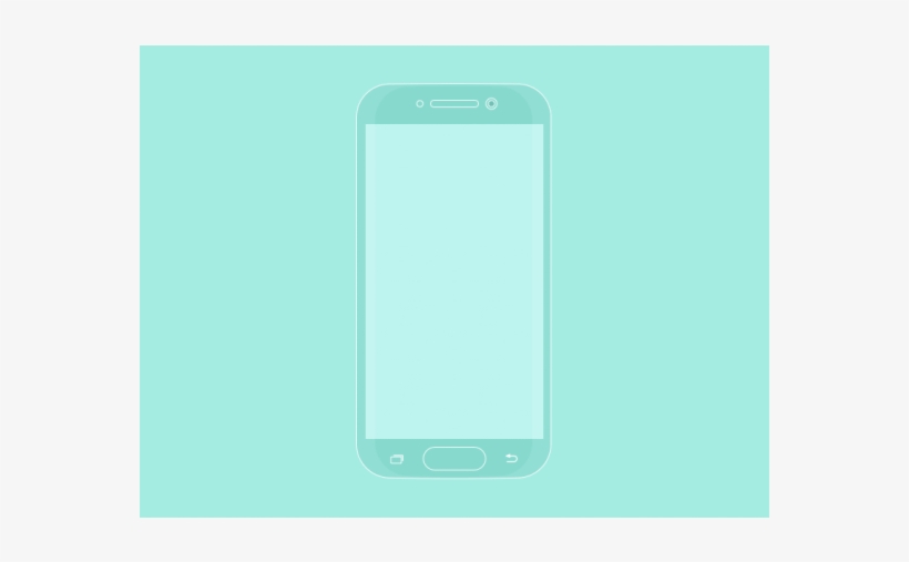 Samsung Galaxy S6 Flat Mockup - Iphone, transparent png download