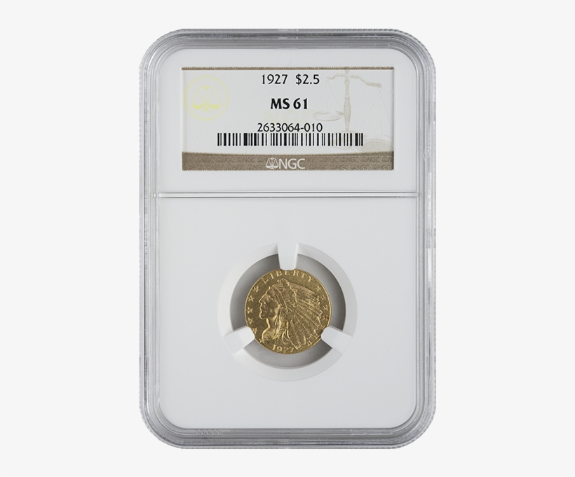 2 5 Indian Gold Quarter Eagle Ngc Ms - United States Dollar, transparent png download