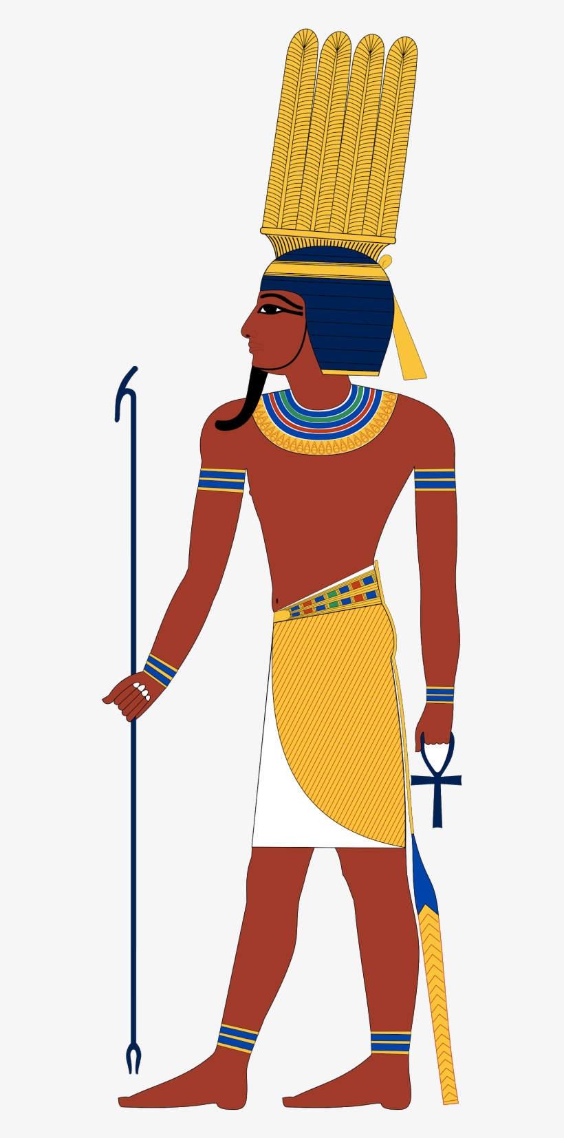 Goddess Clipart Svg - Egyptian God, transparent png download