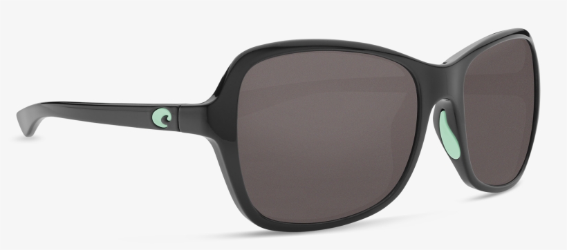 Costa Del Mar Kare Sunglasses In Shiny Black Mint Logo, - Sunglasses, transparent png download