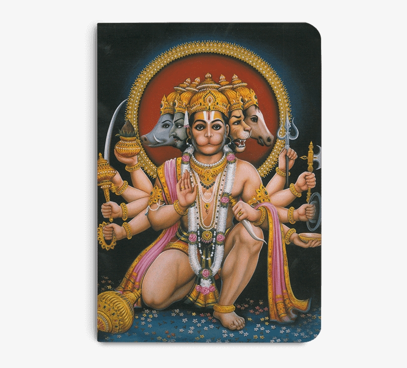 Dailyobjects Indian Mythology Hanuman Heads A6 Notebook - Picclick, transparent png download