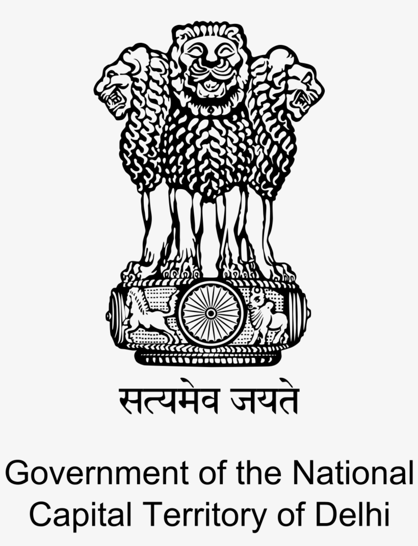 The Emblem Also Displays The Motto Of India - Government Of National Capital Territory Of Delhi, transparent png download