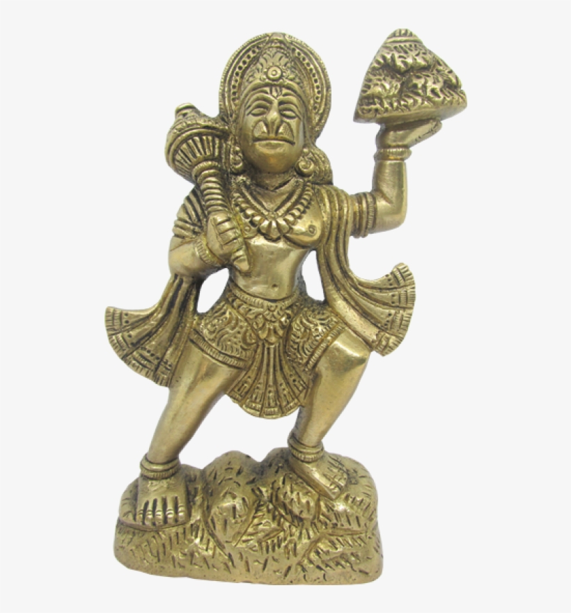 Blessing Hanuman With Mountain - Hanuman Statue Png, transparent png download