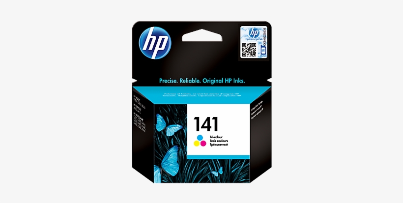 Hp 141 Tri-color Original Ink Cartridge - Hp 304 Tri-colour Ink Cartridge, transparent png download