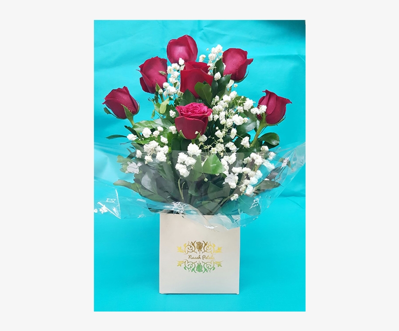 Happy Days 7 Rose Bouquet Box - Flower Bouquet, transparent png download