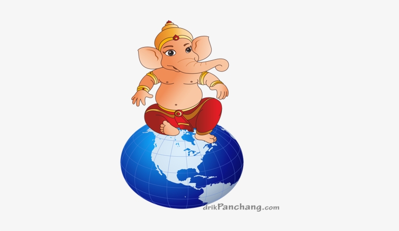 Bal Ganesh Png 4 Source - Globe, transparent png download